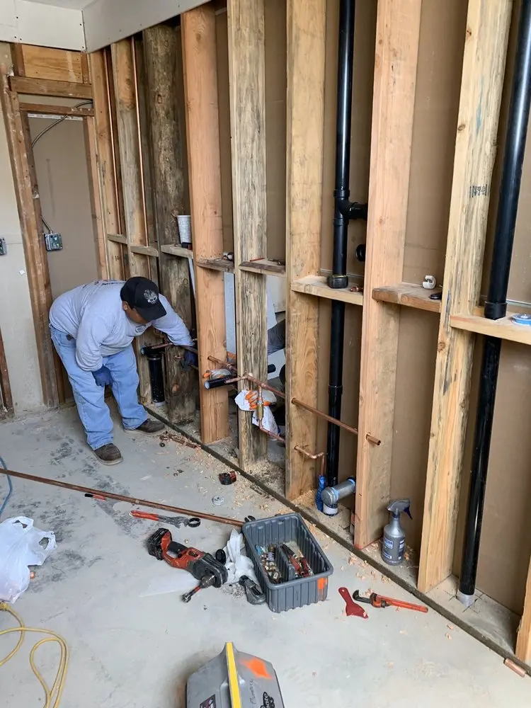 Commercial rough-in plumbing for Trenchless Sewer Repair in North Oaks